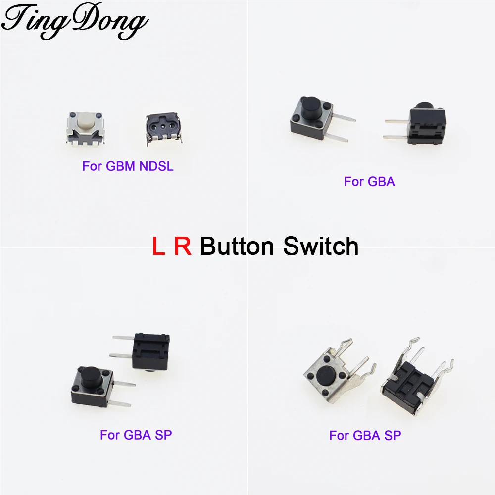 10 قطعة زر الزناد للكتف الأيسر الأيمن لوحدة التحكم GBA GBA SP GBM NDSL L R مفتاح التبديل الجزئي #1