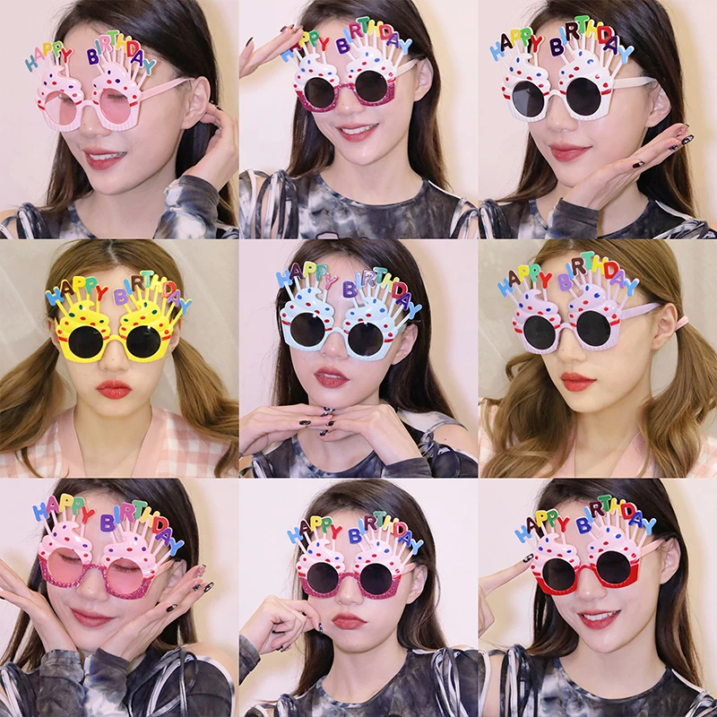 Funny Glasses Cosplay Anime Glasses Happy Birthday Bachelorette Party Birthday Party Decoration Photobooth Birthday Adult