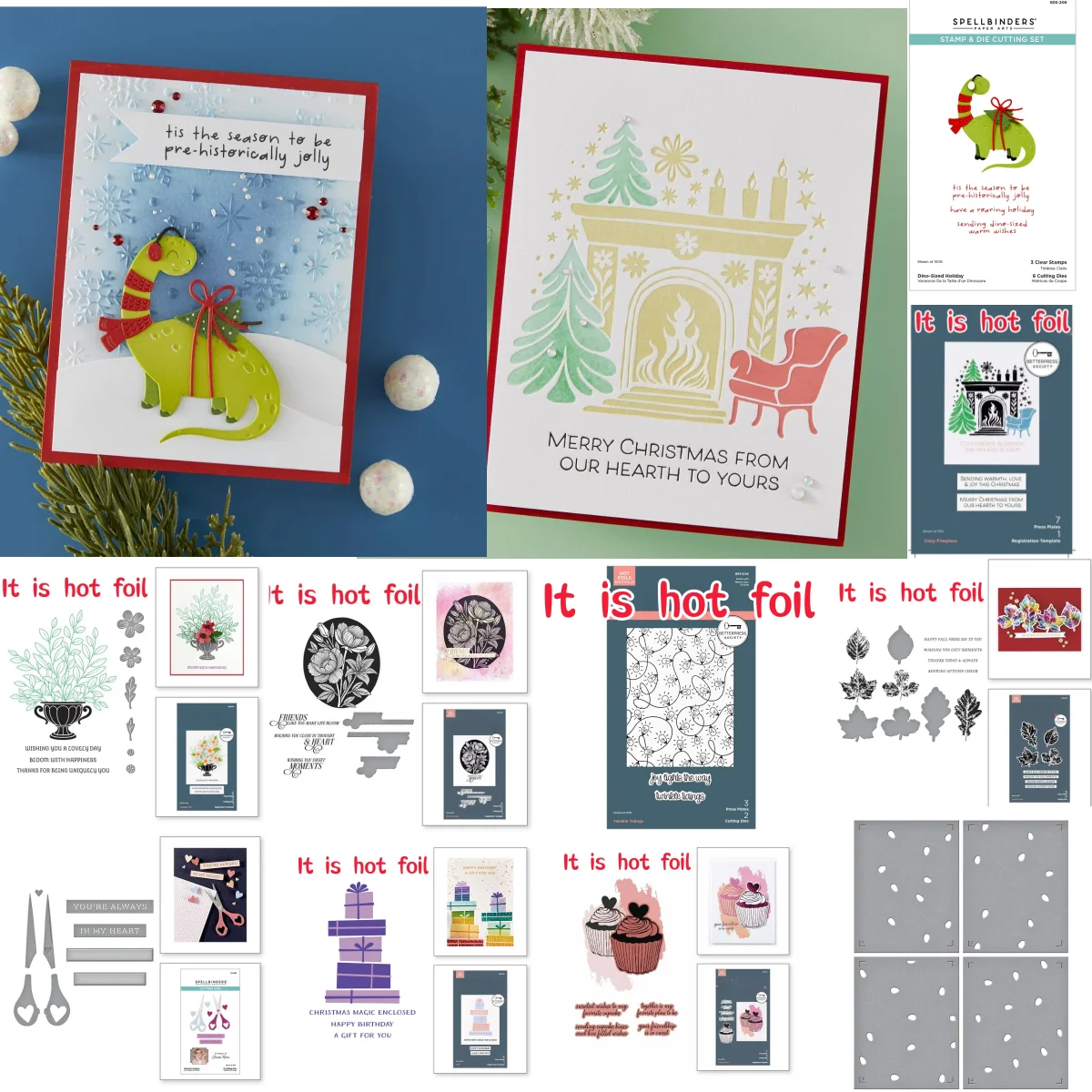 

Flower Leaf Dinosaur Fireplace Gift Box Hot Foil Metal Cutting Die Stencil for DIY Making Card Scrapbook Template Christmas 2025