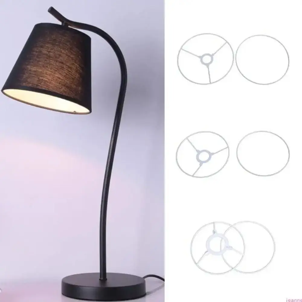 Professional Round Metal Drum Lamp Shade Rings Support Fitting DIY Ceiling Light Frame Fix Rings Round Metal Rings Hardware