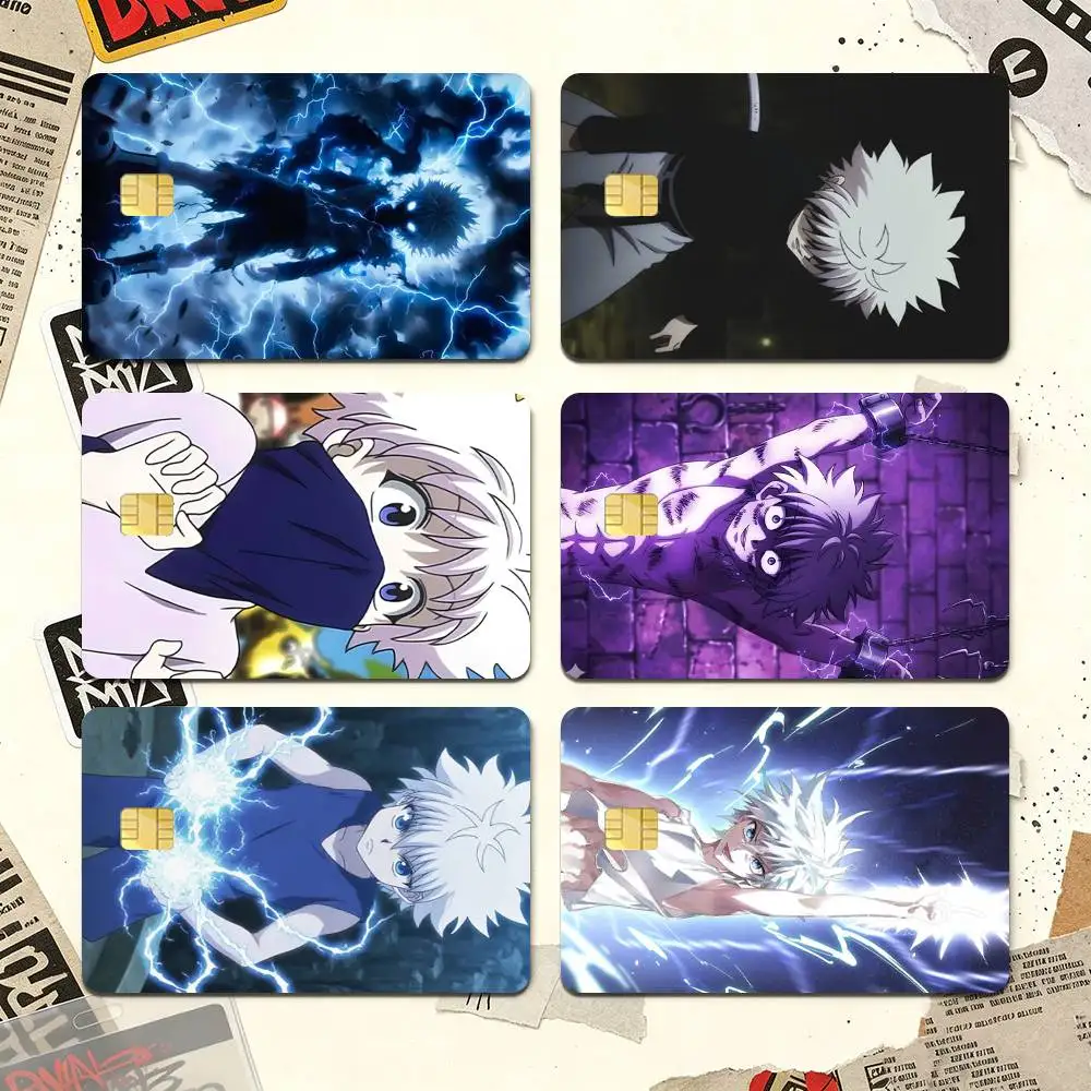 Killua HXH X Hunter Case Credit Card HD Stickers Premium matte film effectively prevents fingerprints and daily abrasion