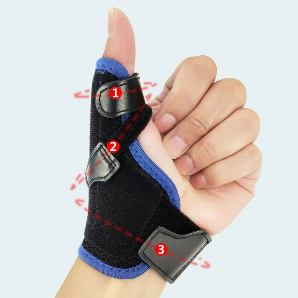 2 in 1 Thumb Brace Left Right Hand Removable Wrist Stabilizer 3 Level Stability Aluminum Support Thumb Spica Splint Men