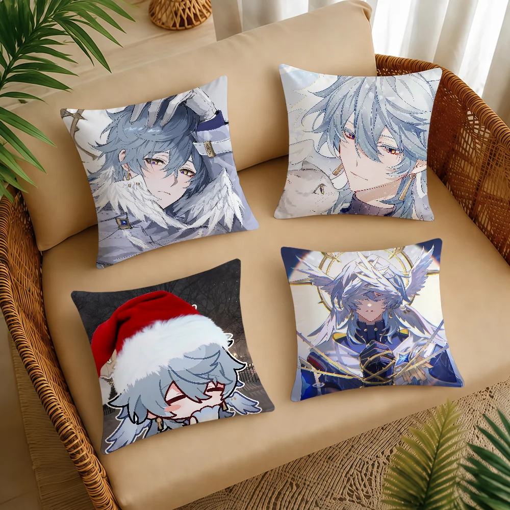 Honkai Star Rail Sunday Cushion Cover Square Decorative Throw Pillow Case Sofa Bed Living Room Anniversary Gifts