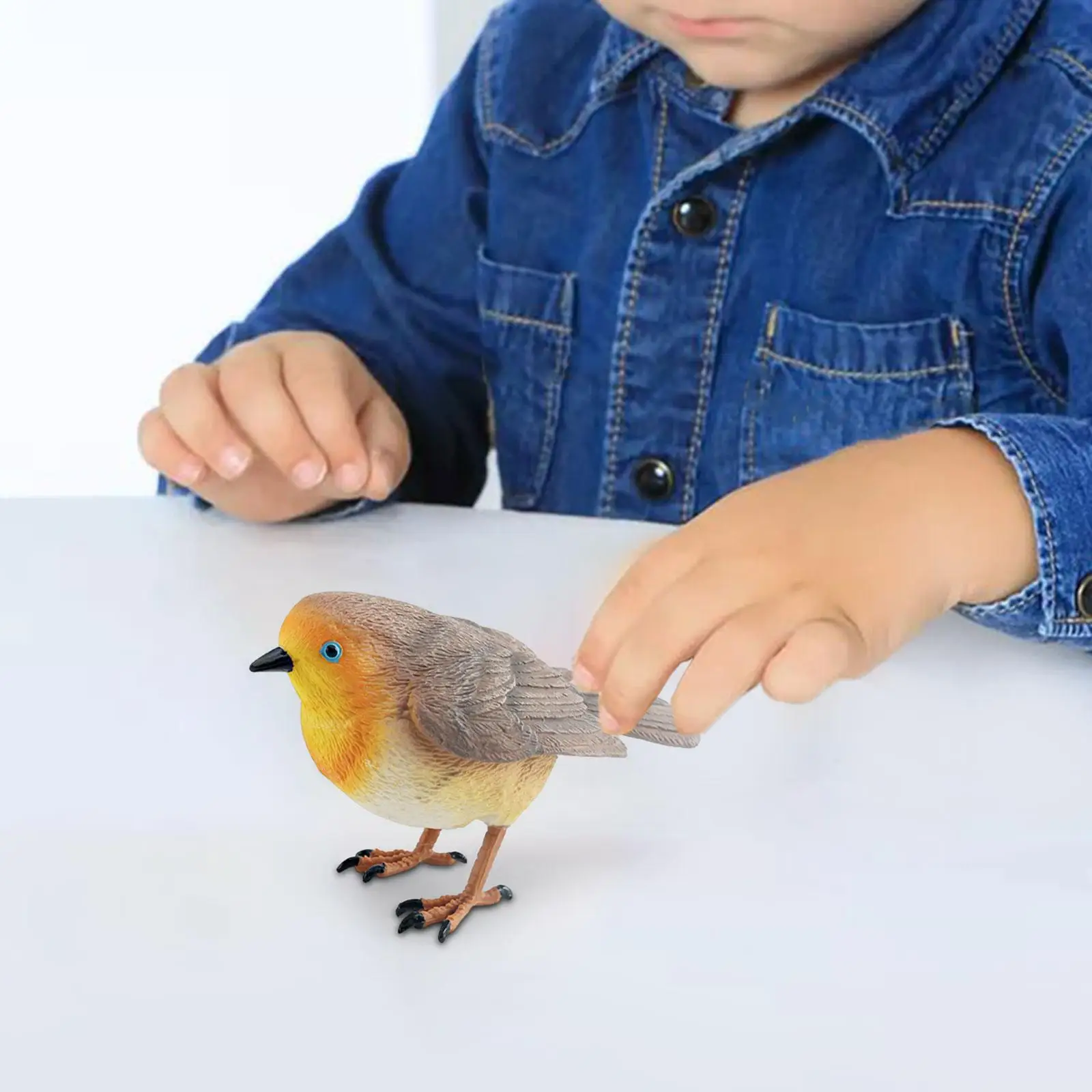 Simulation Bird Figures Toy Bird Model Sculpture for Boys Girls Miniature Birds Decor Bird Figurines for Garden Cake Toppers