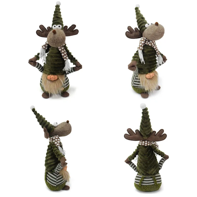 52CM 중세 스타일 엘크 드워프 접이식 인형 장식 인형 크리스마스 트리 장식 침실 창문 장식 크리스마스 선물