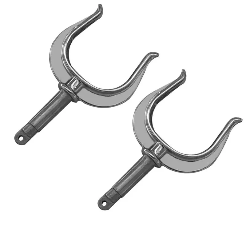 

ISURE MARINE 2pcs Stainless steel Oar Lock Oarlock Rowlock Marine Boat Fitting