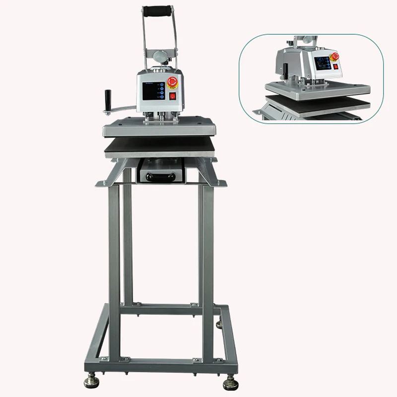 Magnetic Semi-Automatic Shaking Heat Press Machine 38x38CM/40x50CM/40x60CM Multi-Size Heat Transfer Area Custom T-Sh(Customized)