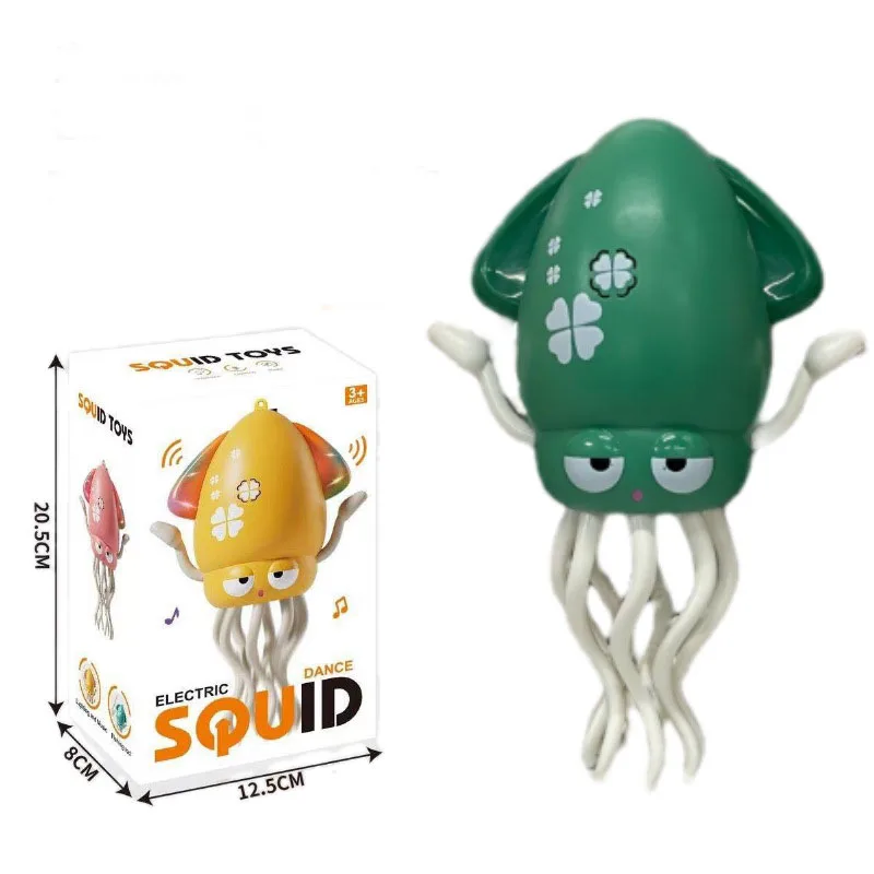 2025 الرقص الأخطبوط طفل ألعاب الحيوانات الأليفة الإلكترونية الكرتون التطوير التفاعلي تتحرك التعليم طفل لعبة هدية للأطفال