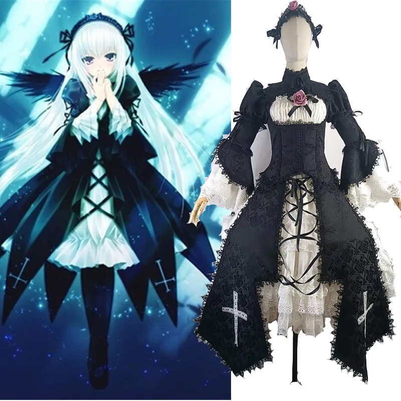 Anime Rozen Maiden Mercury Lampe Cosplay Costume Gorgeous Gothic Lolita Dress Activity Party Role Play Clothing Custom Made