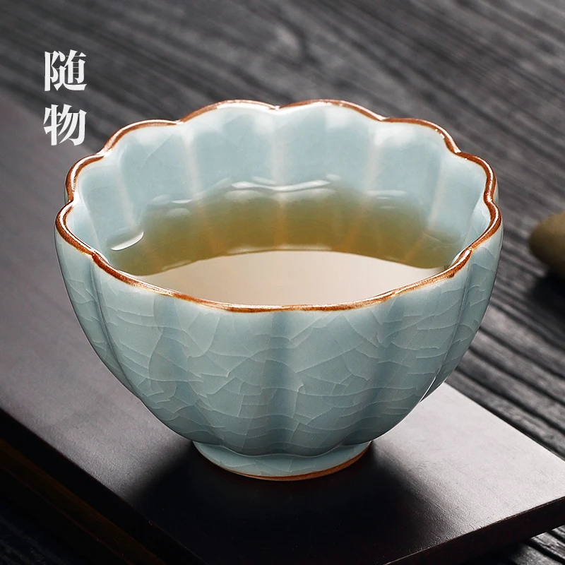 Tianqing Ru Kiln Master Opening Can Raise Personal Special Single Ceramic Jingdezhen Cup Tea Bowl