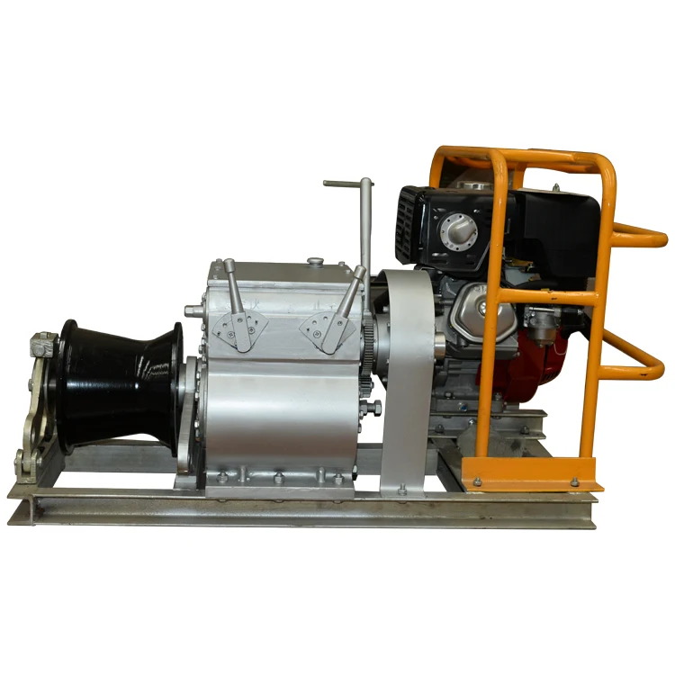 Underground Cable Laying Tool 5Ton Cable Pulling Winch Single Drum Capstan Cable Puller Winch