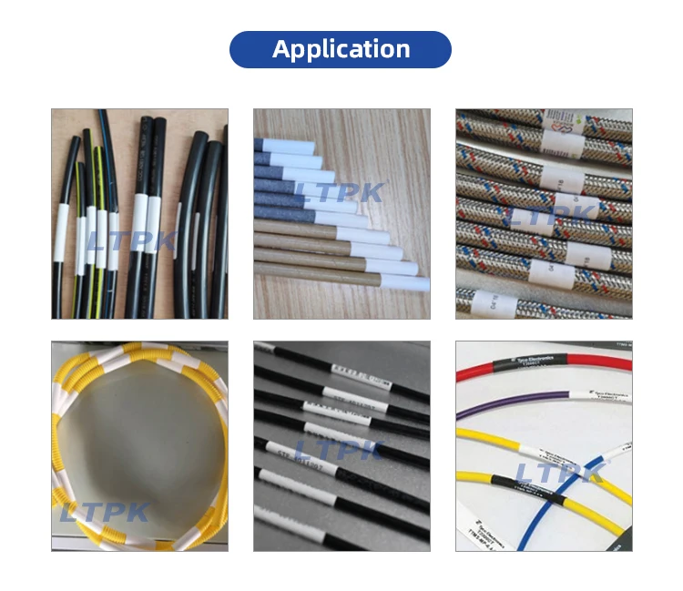 Semi Auto Cable Wire Slim Tube Adhesive Sticker Wrap Around Applicator / Slim Round Item Labeling Machine