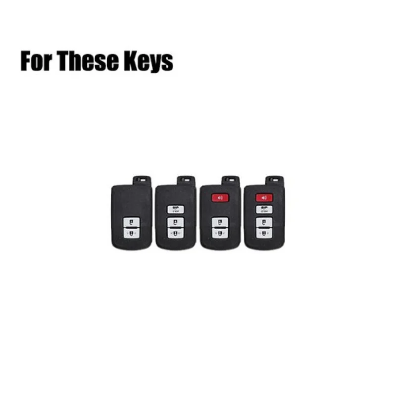 A + ألياف الكربون سيارة مفتاح فوب غطاء حقيبة لتويوتا RAV4 كامري أفالون هايلاندر #2