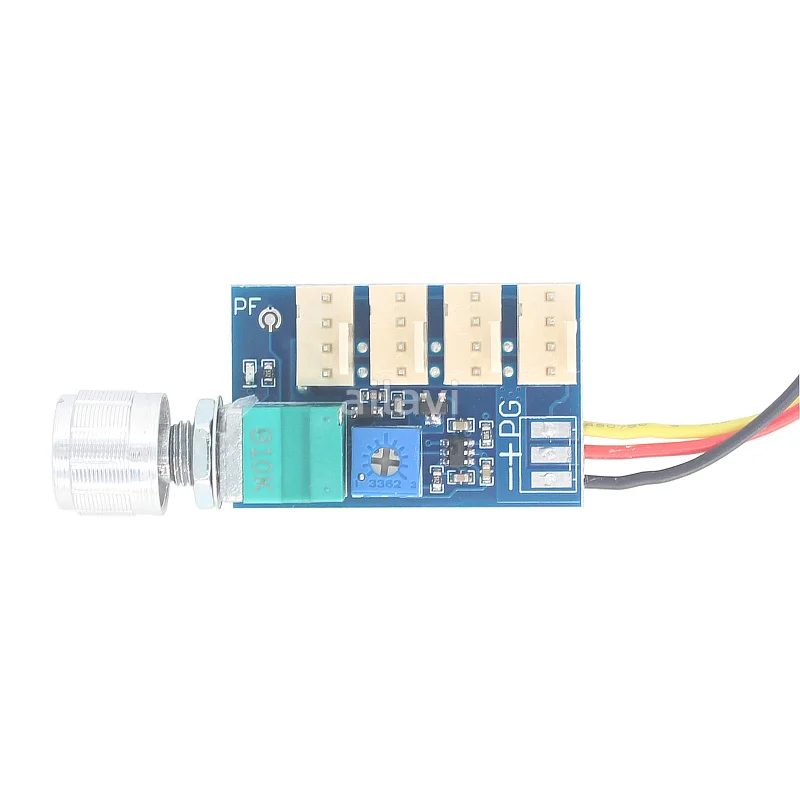 Modulo regolatore di velocità della ventola PWM a 4 vie regolabile DC 12V 3A con interruttore a manopola regolatore di velocità della ventola a 4 fili riduzione del rumore