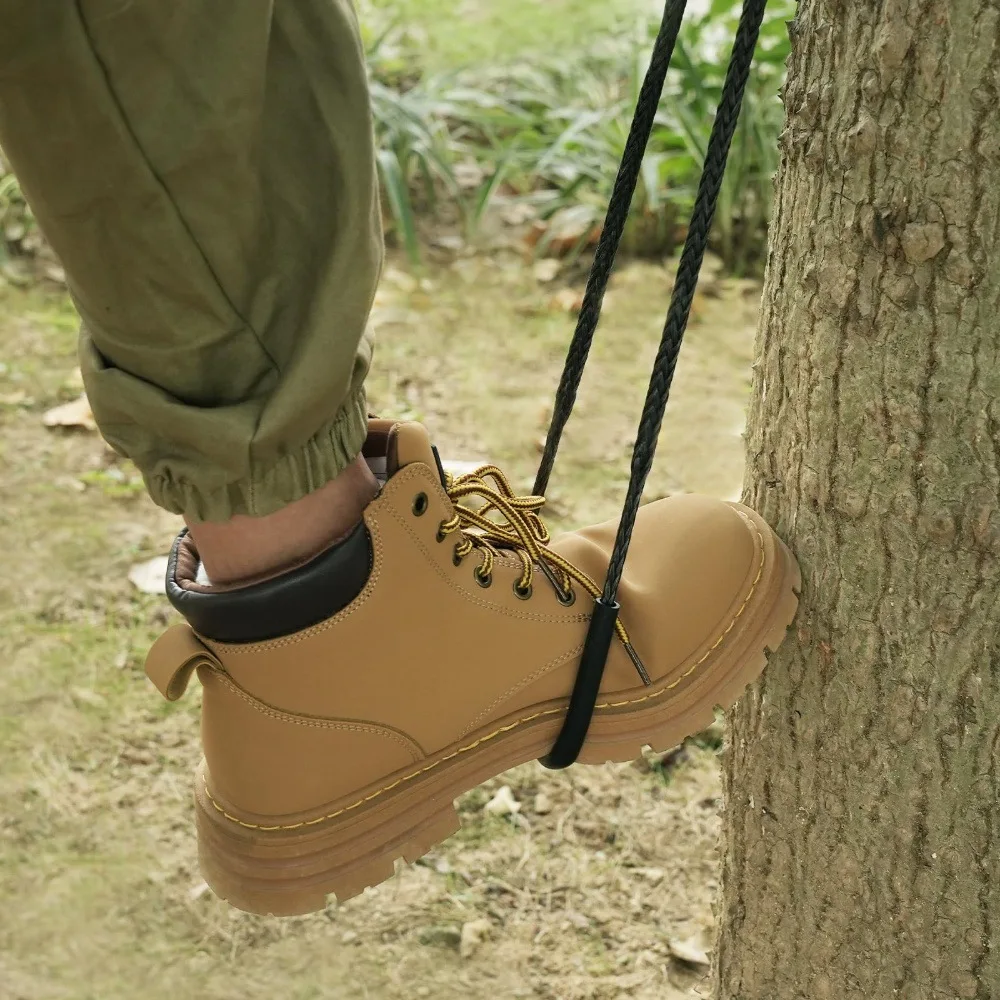 Hand Woven Polyethylene Rope Ladder Wear-Resistant Strong Tensile Loose Grip Tree Frame Hunting Ladder with Steps