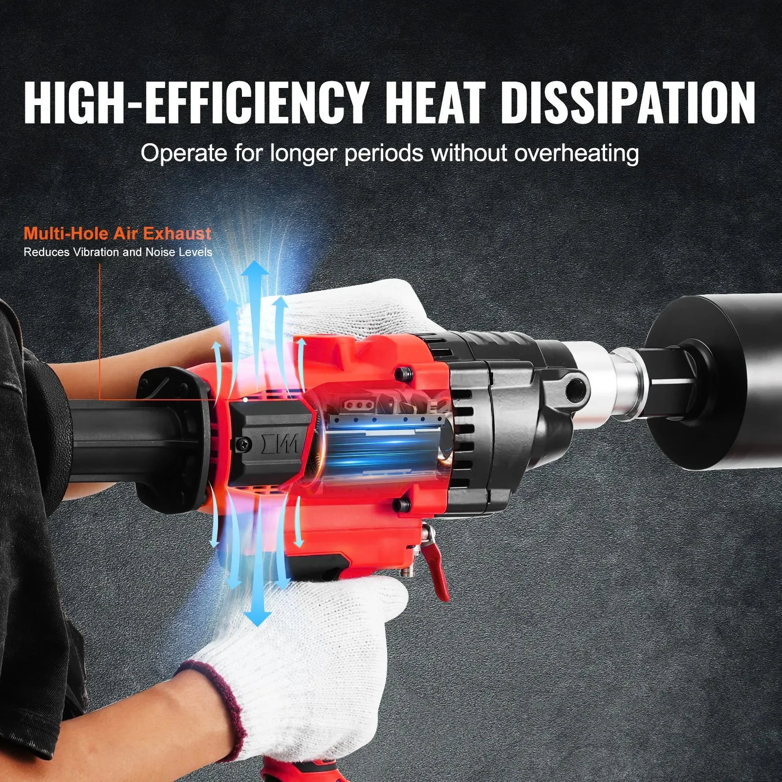 

SIHAO 2000 Вт корончатый сверлильный станок диаметром сверления ручной алмазный колонковый буровой установка с чехлом для переноски колонковое сверло по бетону