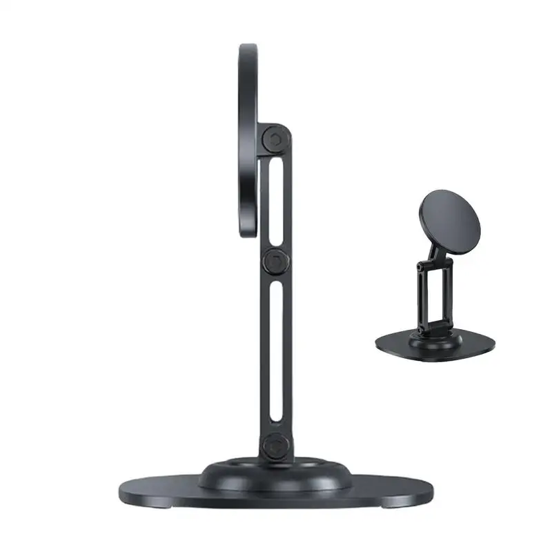 

360 Rotation Aluminium Alloy Lazy Holder Foldable Magnetic Desktop Phone Stand Desk for Most Smartphones Tablets
