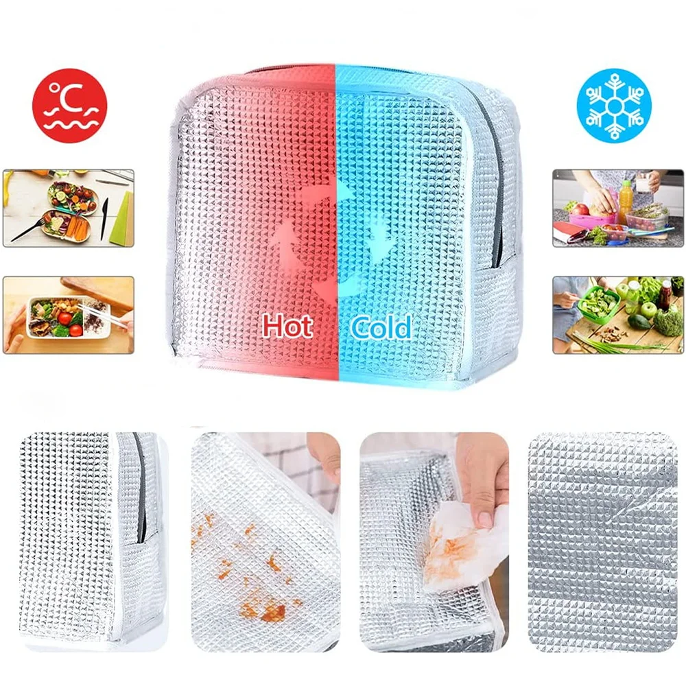 شخصية التخصيص اسم معزول حقيبة الغداء في الهواء الطلق معزول حقيبة حفظ الطعام نزهة التخييم حقيبة بينتو دائم