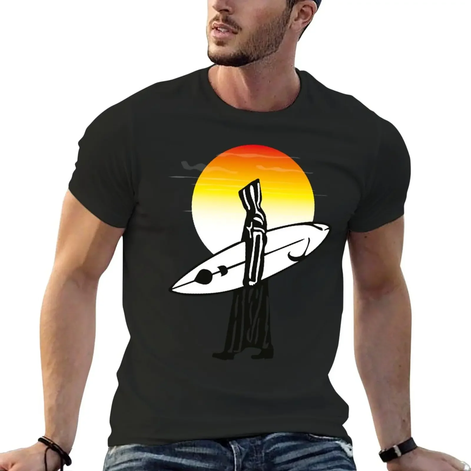 New Surfer Man Djellaba Surf T-Shirt t-shirts man plain t-shirt man clothes hippie clothes mens graphic t-shirts funny