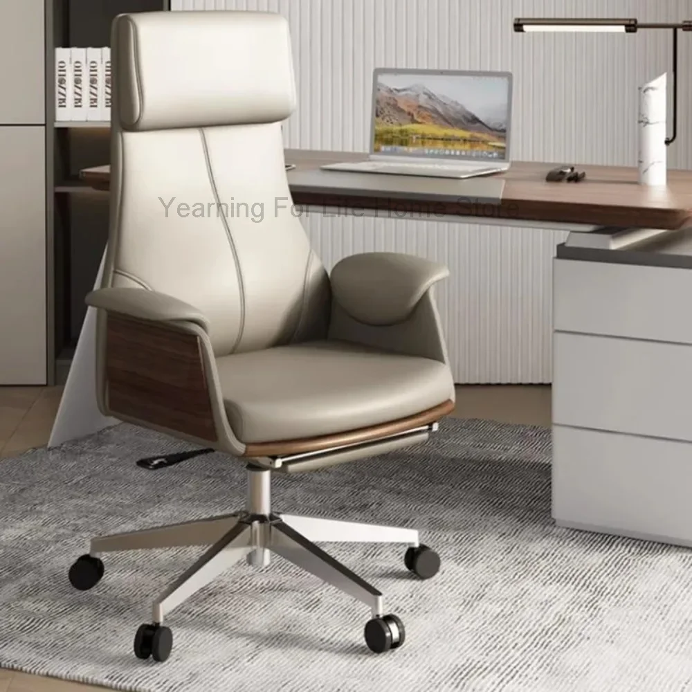 Luxury Office Chair Leather Mobiles Playseat Computer Conference Desk Office Chair Gaming Chair Silla De Escritorio Furniture