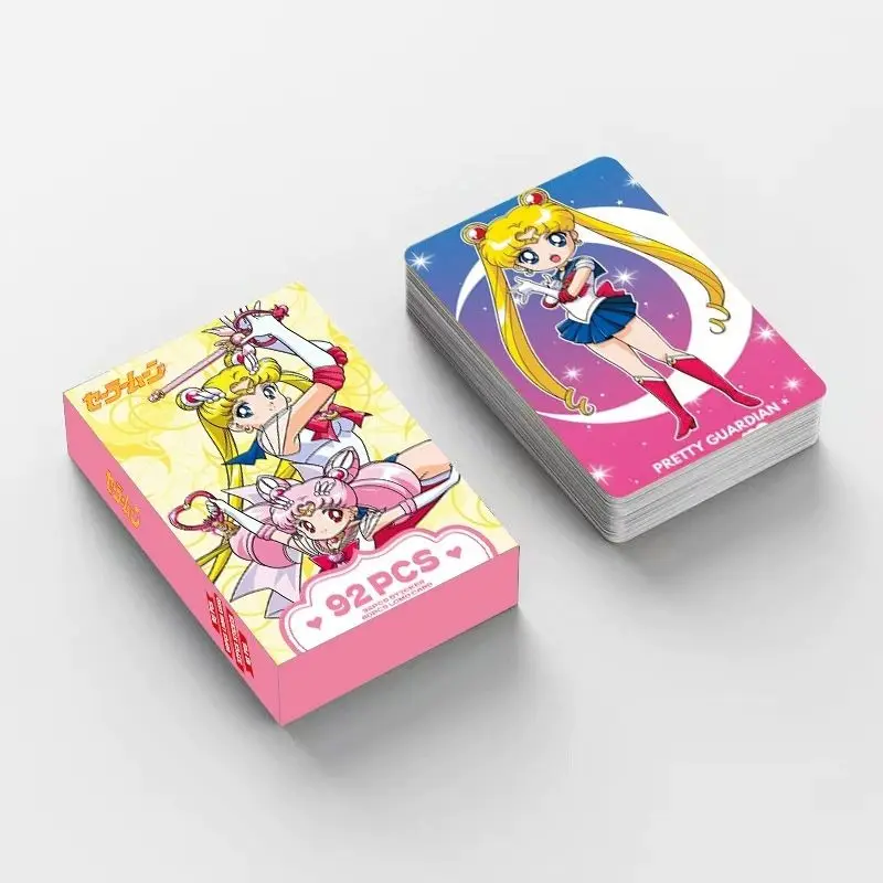 Anime giapponesi Sailor Moon stampa fronte-retro carta da collezione adesivi in cartone giocattolo per bambini piccola carta biglietto merci Stub