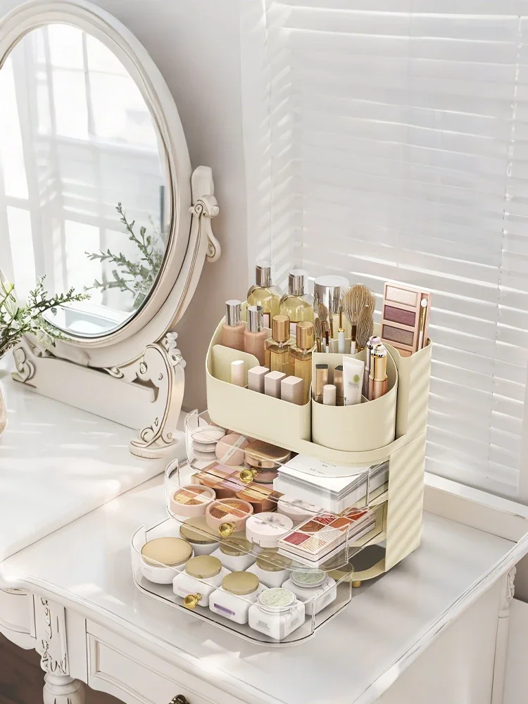 

Plastic minimalist multi-functional cosmetics storage box - Organize your lipsticks, more makeup tools, home storage products