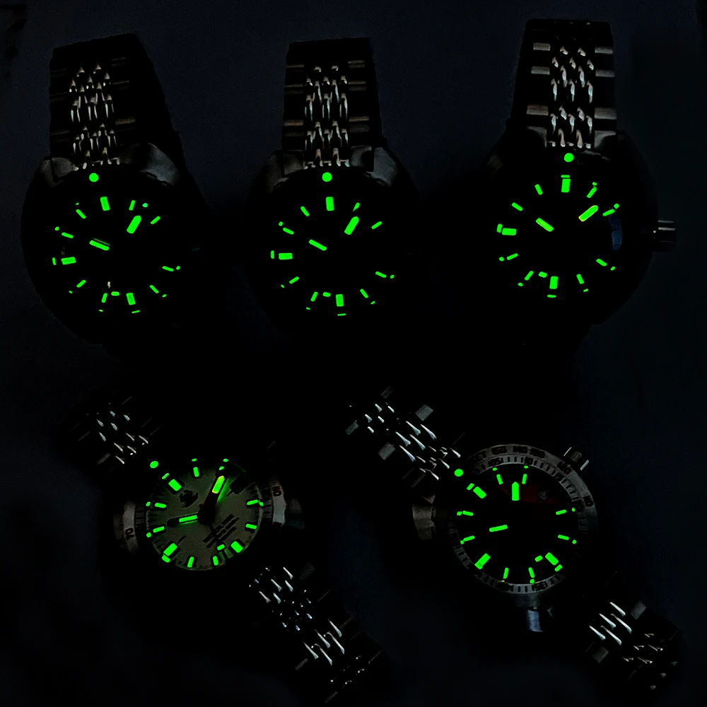 Orologio da sub da uomo tattico Frog Sub 300T C3 Orologio da uomo meccanico automatico con cristallo di zaffiro super luminoso 20ATM impermeabile NH35