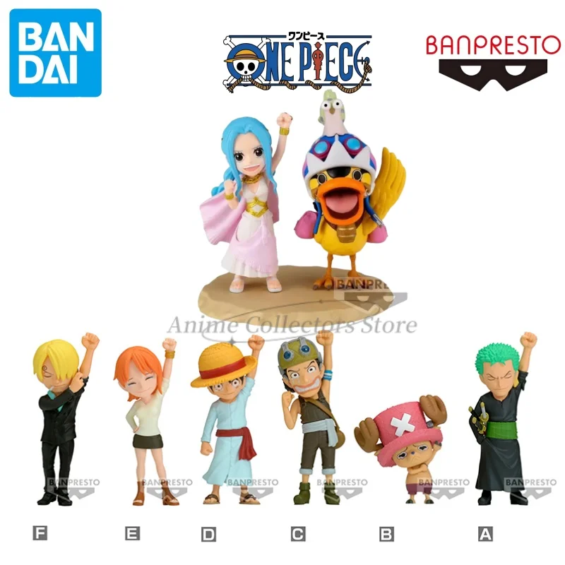 

BANDAI One Piece WCF Partner Mark Karoo Vivi Chopper Nami Sanji Luffy Zoro Usopp Anime Action Figures Toys Gift for Kids