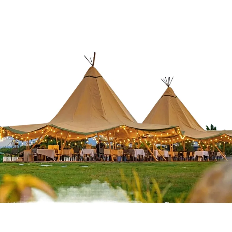 

Indian straw hat outdoor camping tent, scenic restaurant camp exhibition rainproof shade tent