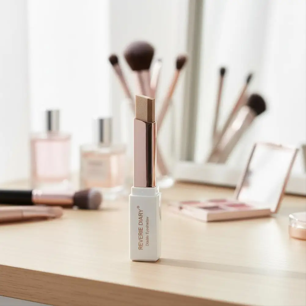 Sztyft do cieni do powiek Lazy Eyeshadow Stick, perłowy cień do powiek w kredce, brokatowy makijaż, cień do powiek, eyeliner, rozświetlacz do oczu, wielokolorowe kosmetyki X9S7