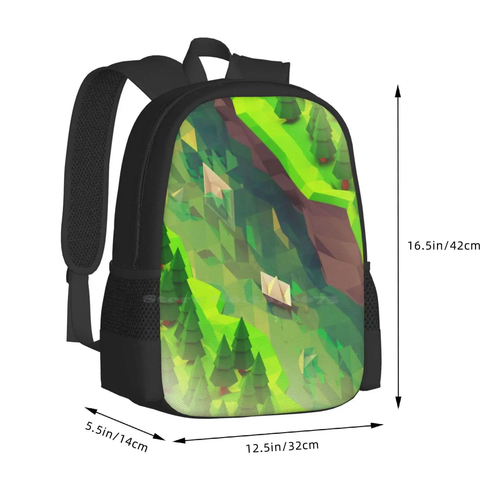 The Way School Bags Travel Laptop Backpack 3D Blender Paper Boat Render Low Poly The Way River Strongrer Stay Strong Hard Work