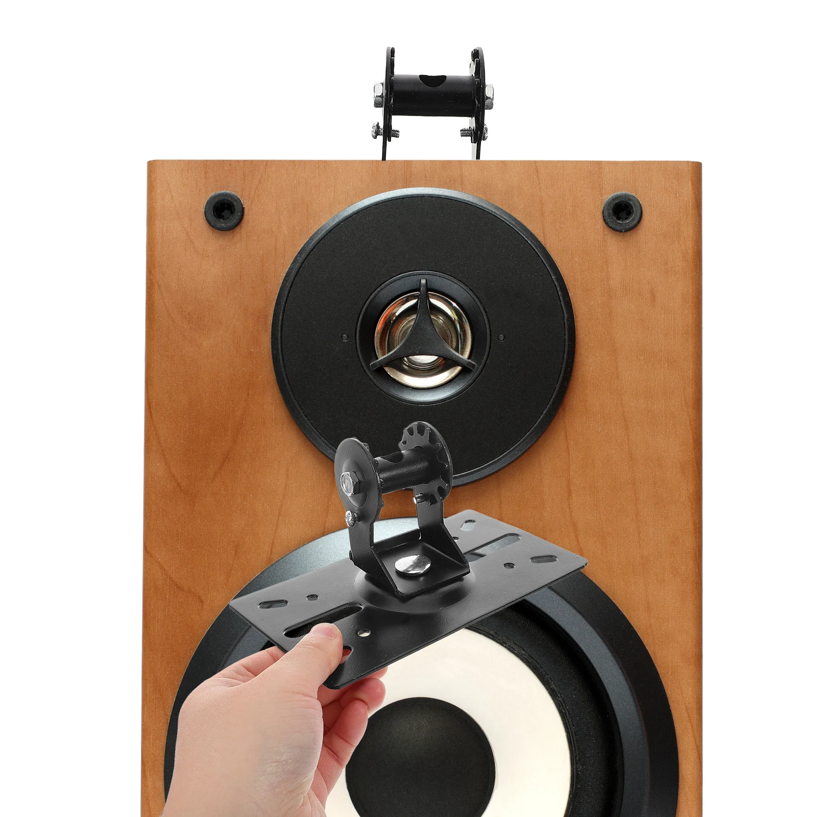 

Heavy Duty Universal Speaker Hanger Bracket Audio Mount Wall Ceiling Hanging Support Stand For Surround Sound Theater Iron Plate