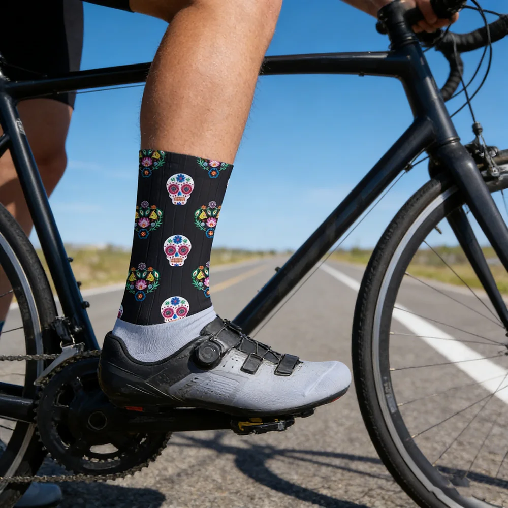 

2026 Halloween Anime Hip Hop Men's Long Cycling Socks Cosplay Street Skateboarding Theme Men's Footwear