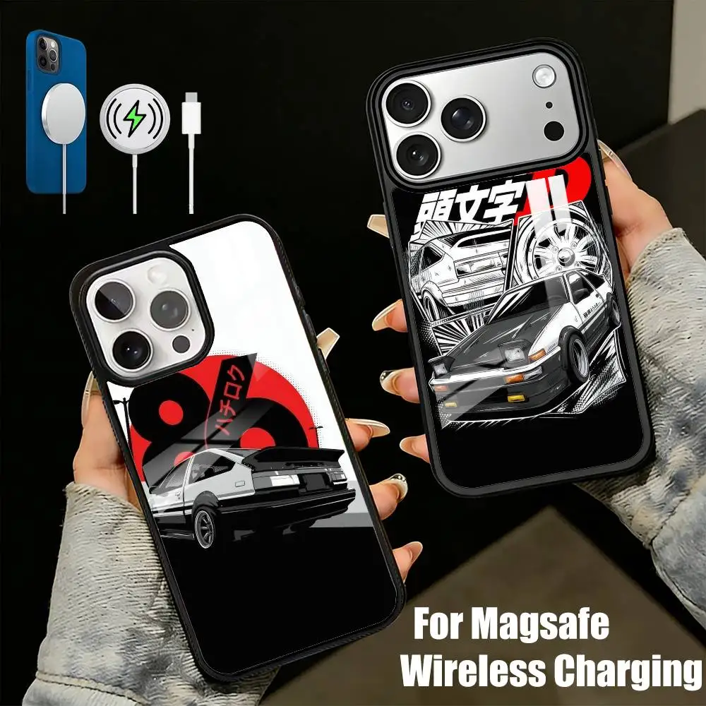 

T-Trueno A-AE-86 Classic JDM-Cars Phone Case For iPhone17,16,15,14,13 Plus,Pro Max Magnetic For Magsafe Wireless Charging