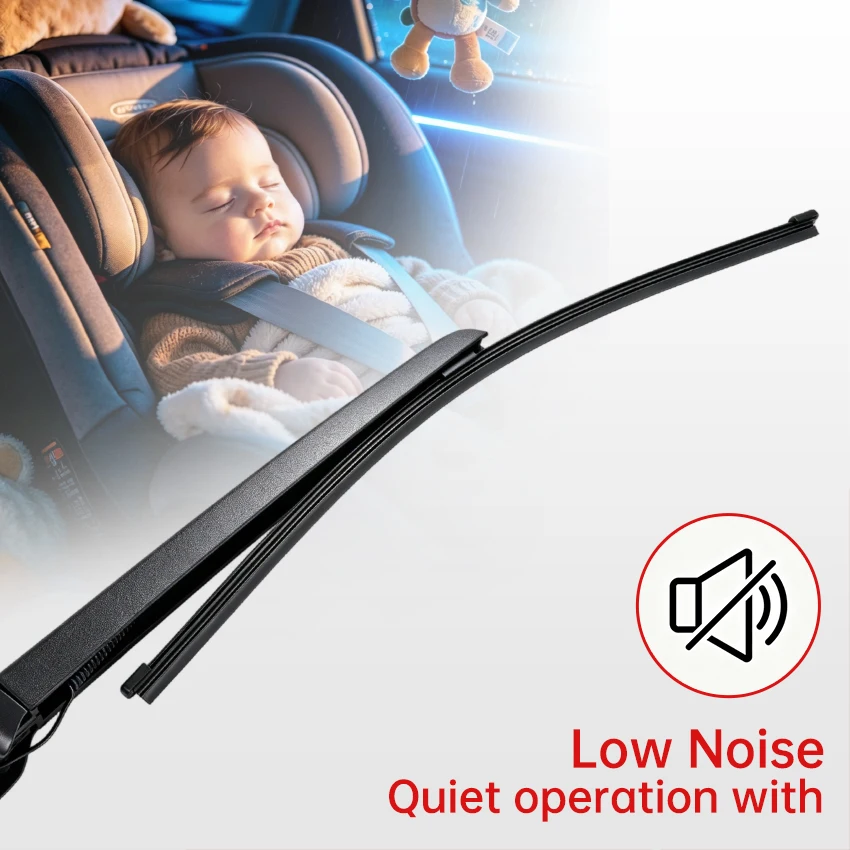 For Audi Q3 Hatchback 2011-2017 Car Rear Wiper Blade and Arm Fit Tailgate Window Rain Brush Windshield Windscreen