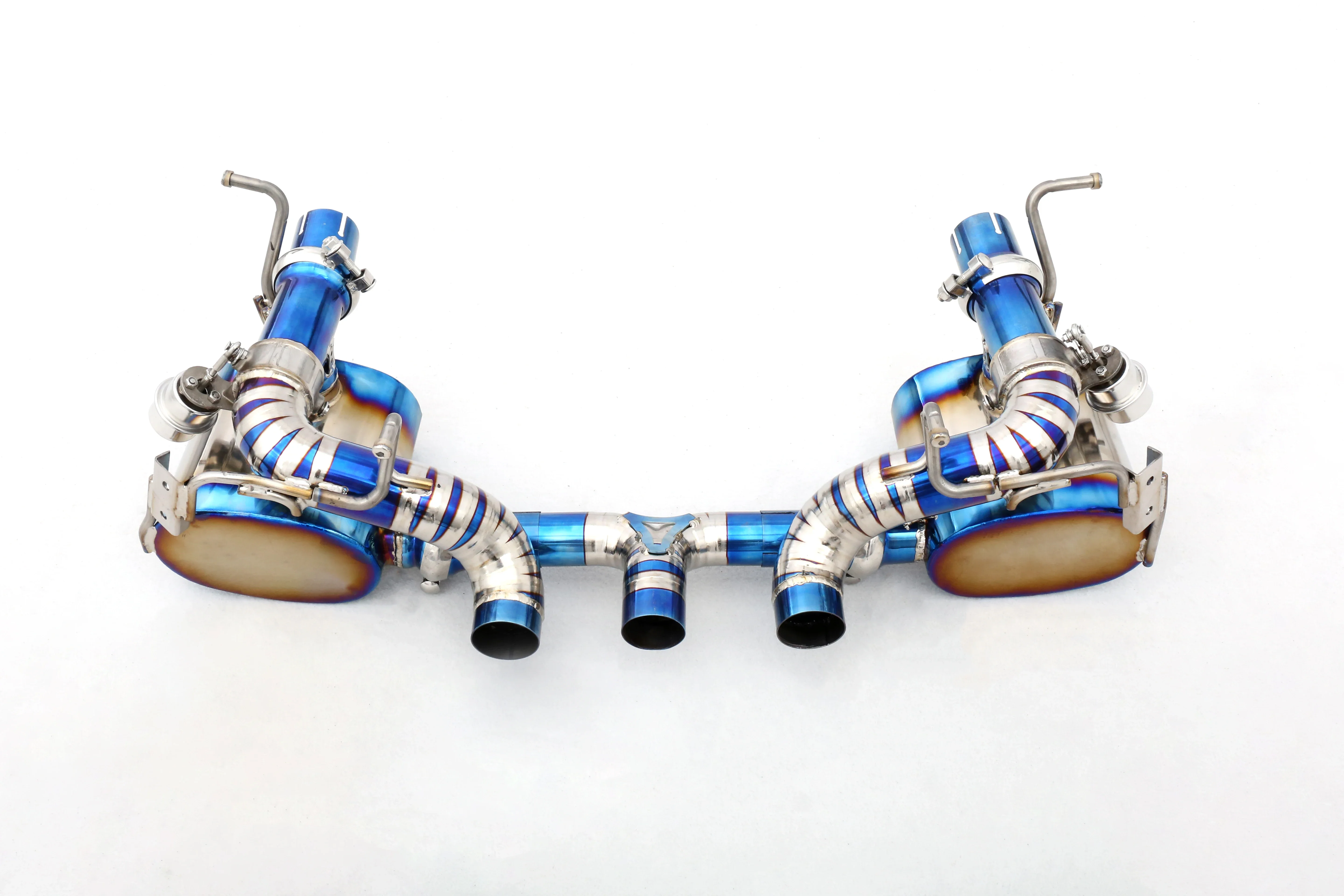 Custom 304 Stainless Steel/Titanium Valved Exhaust System for /458 Speciale 4.5 V8 F136 Designed Exhaust Pipes