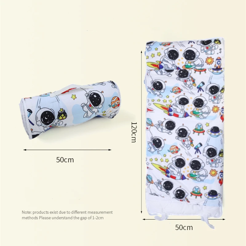 

Nap Mat Cartoon Sleeping Bag with Removable Pillow Daycare and Sleepovers Preschool Kindergarten Bedding Set for Kids Toddler