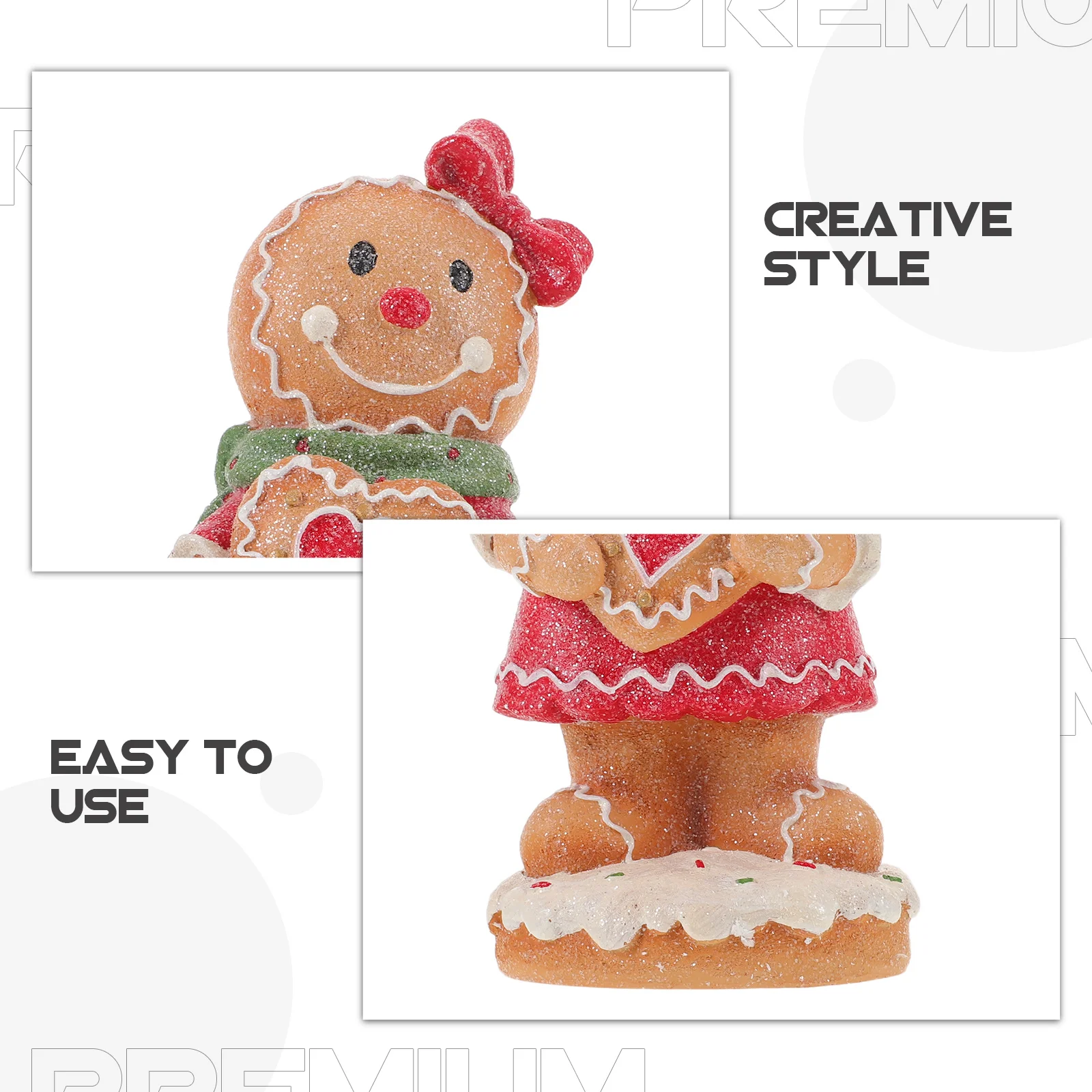 عيد الميلاد الراتنج الزنجبيل رجل الجدول الديكور عطلة محور الشتاء عيد الميلاد حزب زخرفة الزنجبيل رجل الشكل