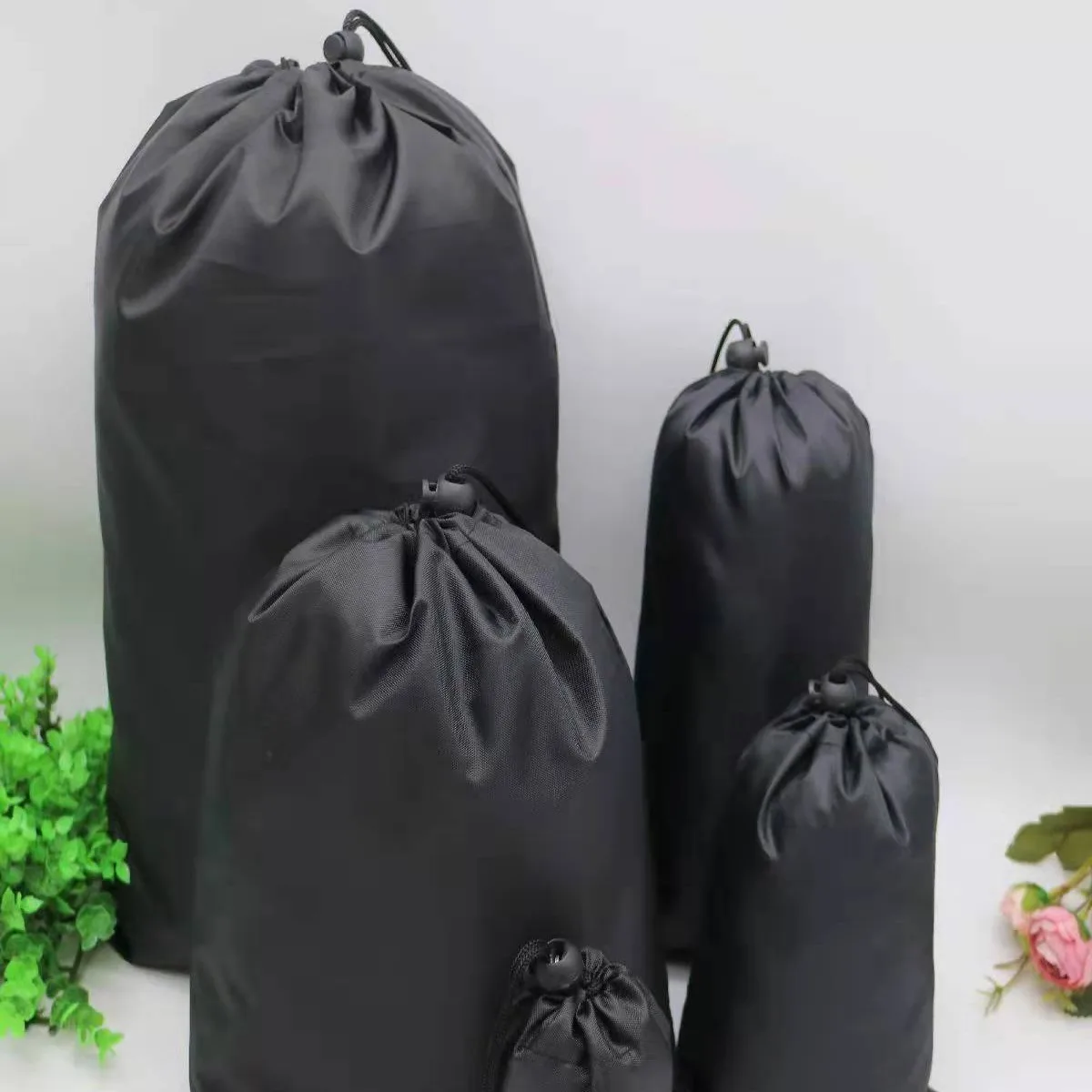 Storage Drawstring Bags Polyester Storage Pouch Organizer Waterproof Drawstring Bag Shoes Underwear Storage Travel Sport Bags