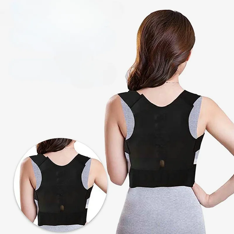 Corset Back Correction Magnetic Posture Corrector Straight Shoulder Brace Lumbar Support Pain Relief for Child Adult Women Men