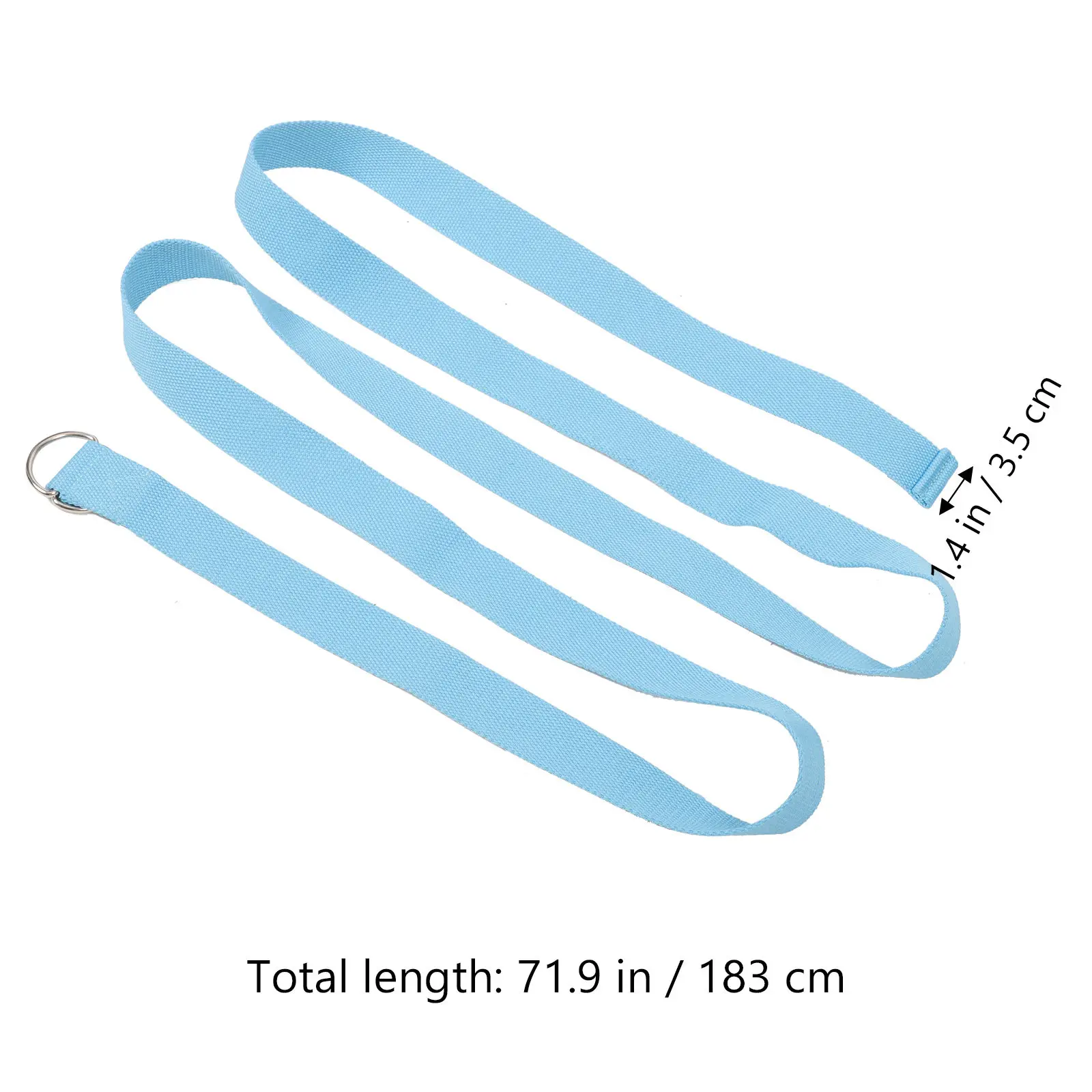 Compact Professional Yoga Band Inelastic Stretching Strap for Deep Stretch Flexibility Training Bodybuilding Gym Supplies