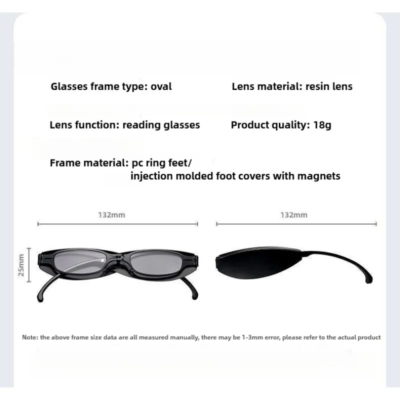 Anti-Blaulicht-Klapp-Lesebrille für Damen und Herren, Legierung, blaues Licht blockierende Brillen mit Hüllen +1,0 bis +4,0 – Detail 7