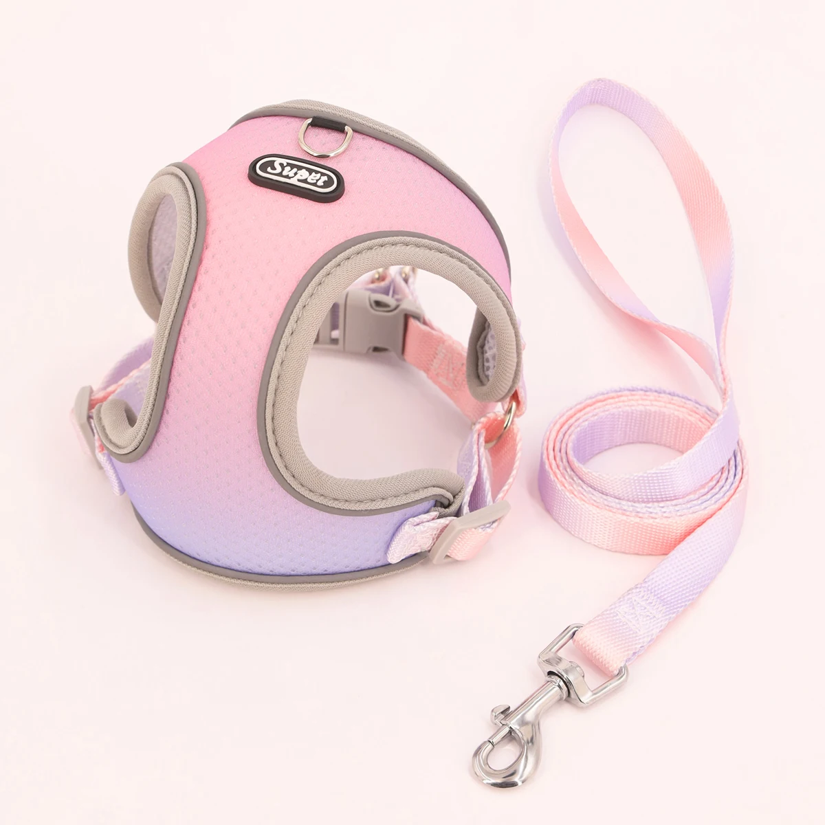 Adjustable Reflective Soft Dog Harness Breathable Pet Vest_voghion.com