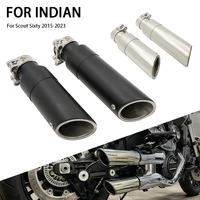 Para Indian, Scout Bobber, Sixty Rogue Twenty 2015 - 2023, accesorios para motocicleta, sistema de escape sin cordones, silenciadores cortos GP