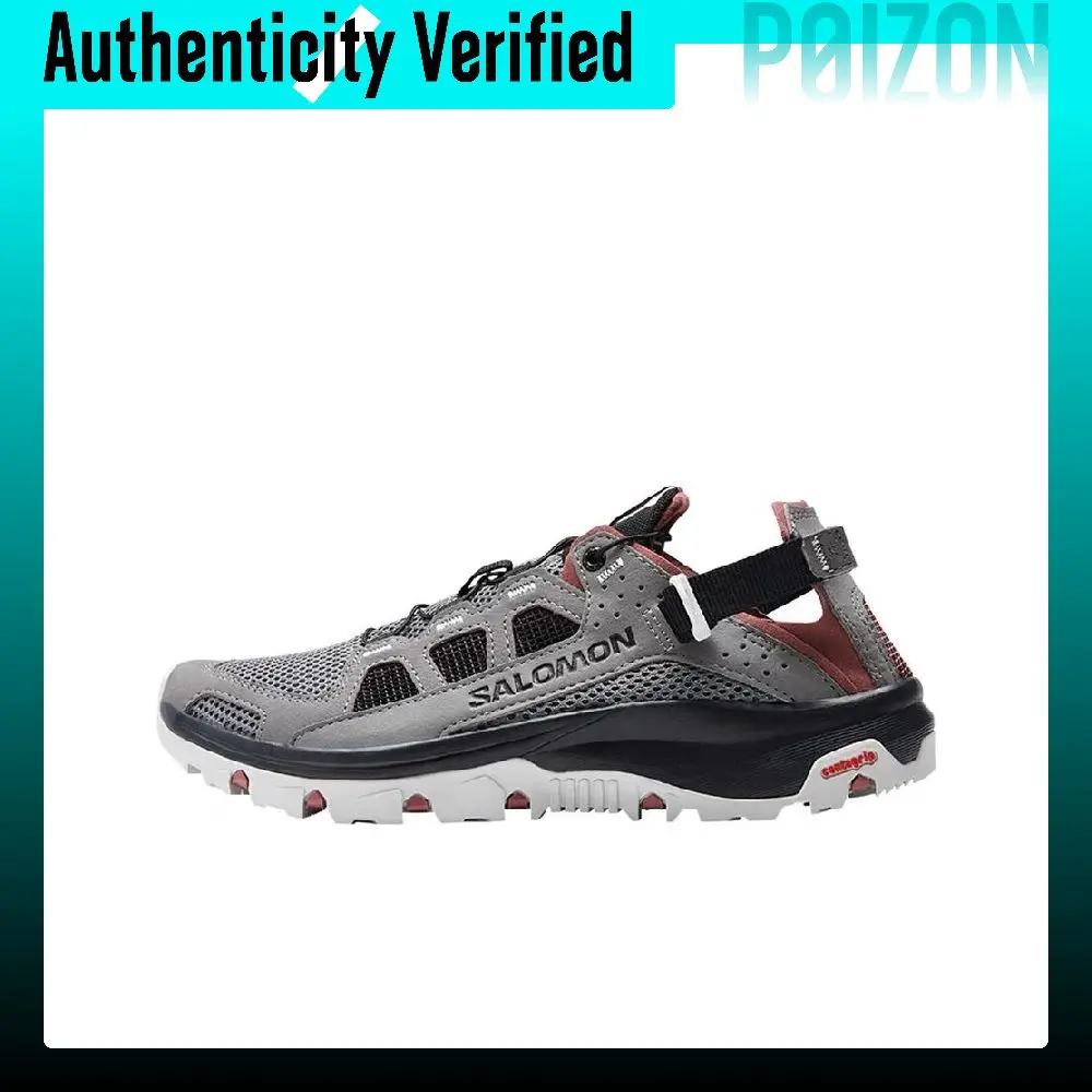 SALOMON Techamphibian 5 Comfortable Round Toe Outdoor Shoes Women's Medium Gray L47207000