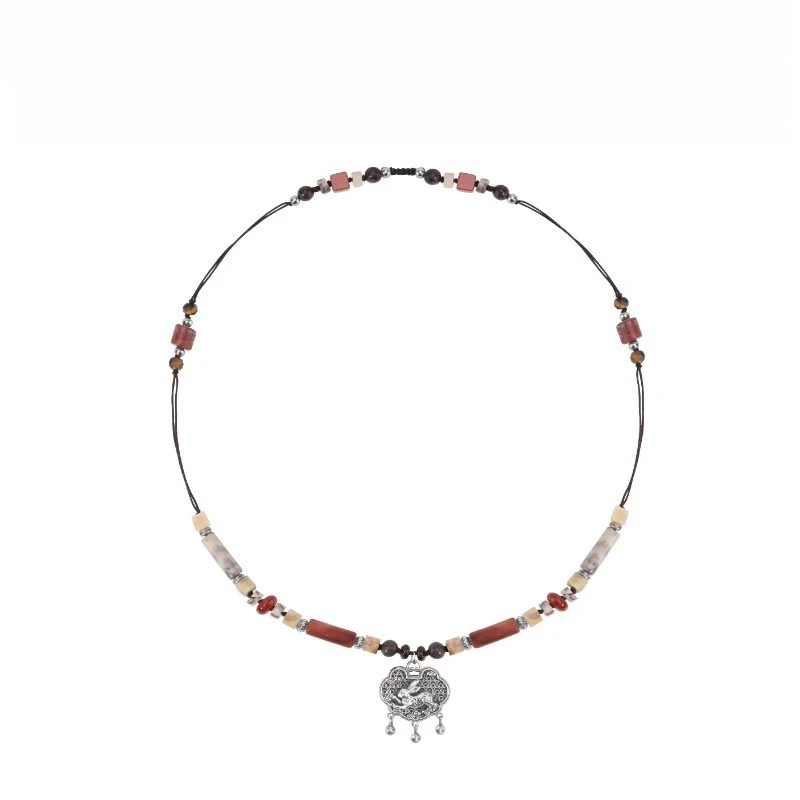 

Rabbit S925 silver safety lock necklace jewelry for women