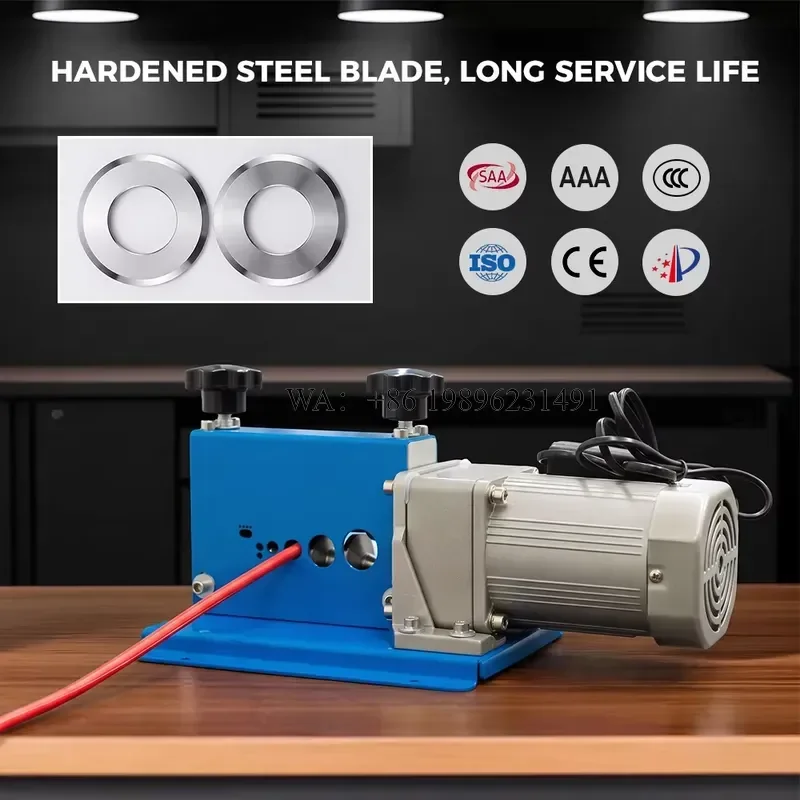 Wmwmnu for Lansing 90W Wire Stripping 50-300kg Day Copper Cable Stripper Scrap Cable Peeling Wire