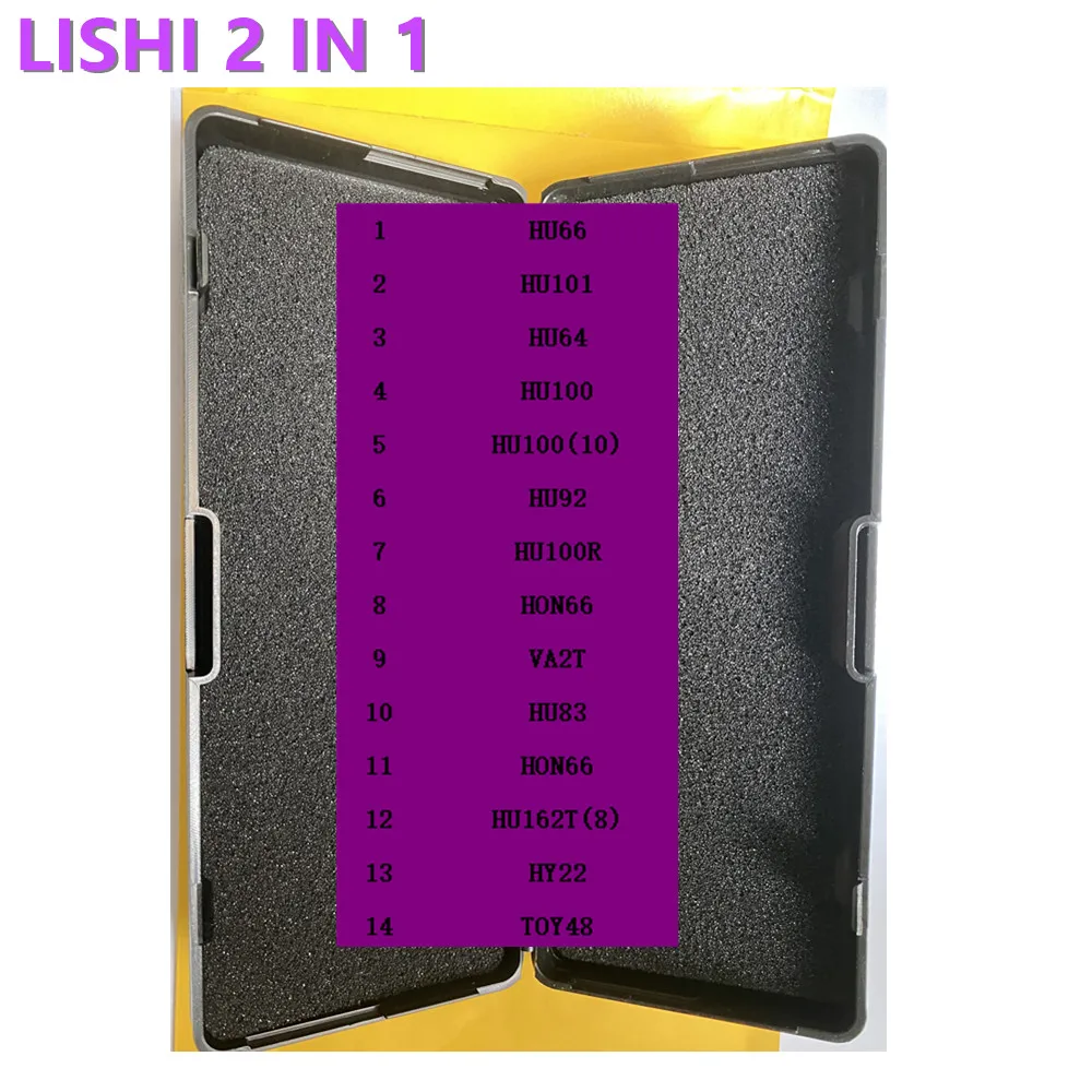 wholesale Lishi 2 in 1 tool  HU100(10) HU100R HU101 HU100 HU162T(8) SIP22 HY22 TOY48 HU66 HU92 HU64 HU83 VA2T HON66