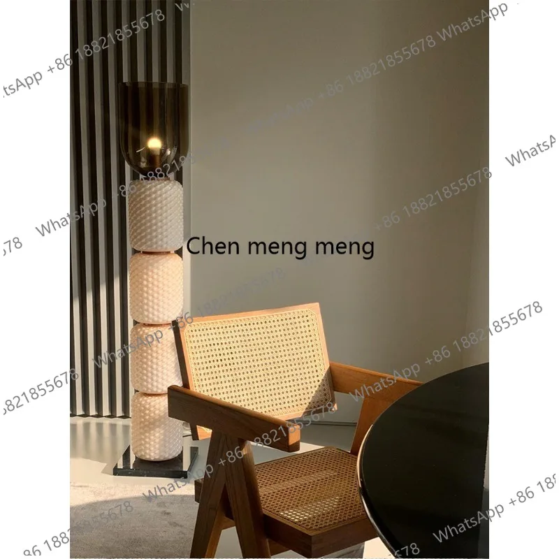 

Floor lamp, light luxury, living room floor lamp marble base, white model, craftsmanship, green model