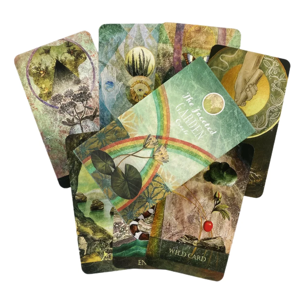 The Faceted Garden Oracle Cards A English Visions Divination Edition Deck Board Games